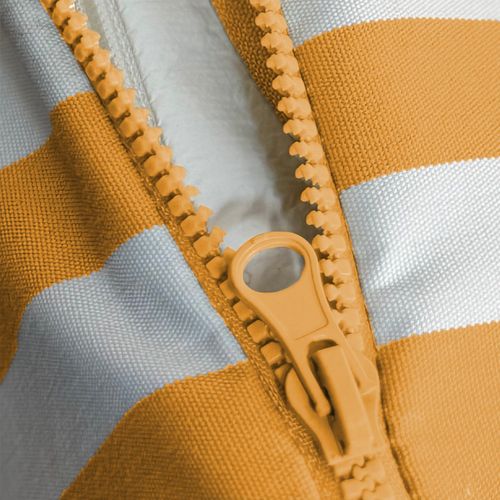 Coussins Pour Salon De Jardin Déhoussable 120x60cm Rayure Jaunes