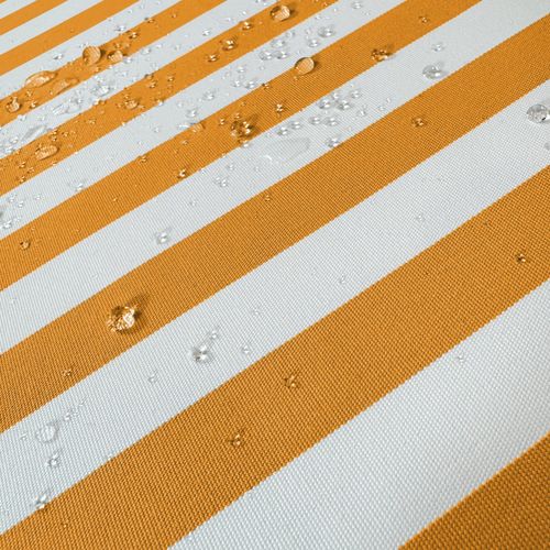 Coussins Pour Salon De Jardin Déhoussable 120x60cm Rayure Jaunes