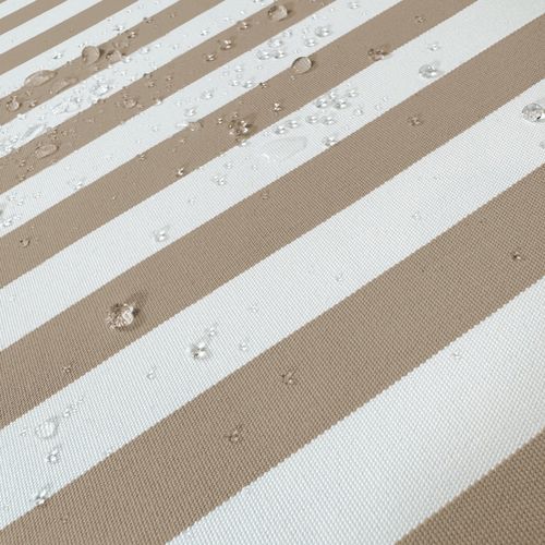 Coussins Pour Salon De Jardin Déhoussable 120x60cm Rayure Beige