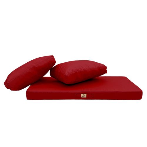 Coussins Pour Salon De Jardin Déhoussable 100x50cm Rouge