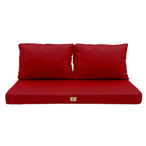 Coussins Pour Salon De Jardin Déhoussable 100x50cm Rouge