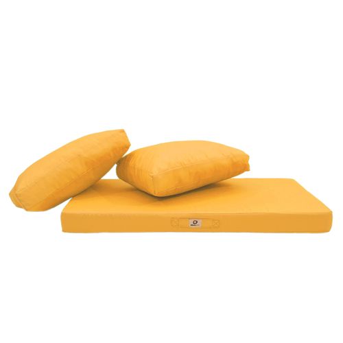 Coussins Pour Salon De Jardin Déhoussable 100x50cm Jaune