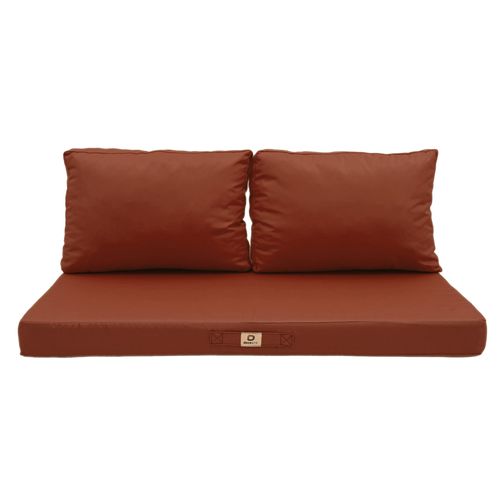 Coussins Pour Salon De Jardin Déhoussable 100x50cm Terracotta