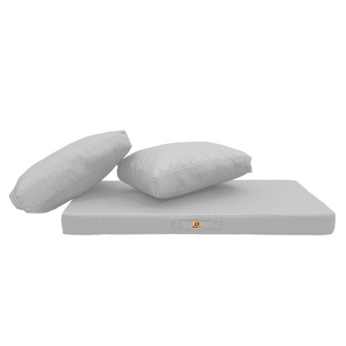 Coussins Pour Salon De Jardin Déhoussable 100x50cm Gris Galet