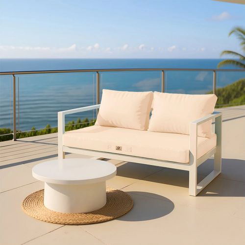 Coussins Pour Salon De Jardin Déhoussable 100x50cm Beige