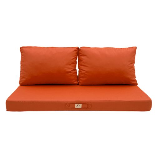 Coussins Pour Salon De Jardin Déhoussable 120x60cm Orange