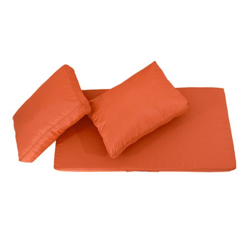Coussins Pour Salon De Jardin Déhoussable 120x60cm Orange