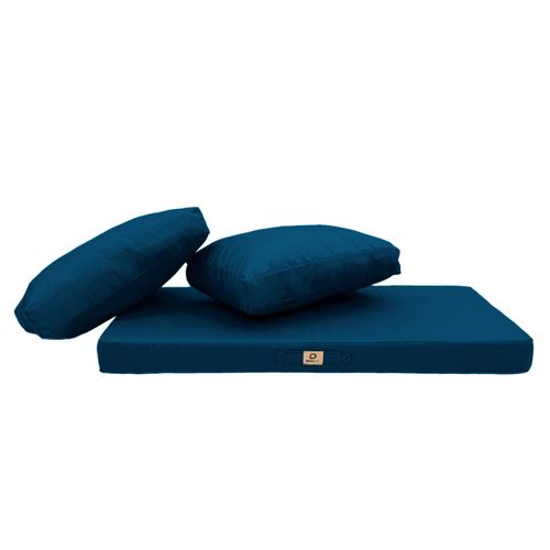 Coussins Pour Salon De Jardin Déhoussable 120x60cm Bleu Pétrole