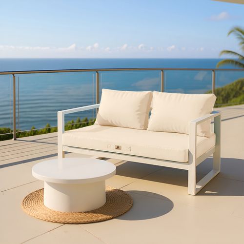 Coussins Pour Salon De Jardin Déhoussable 120x60cm Beige