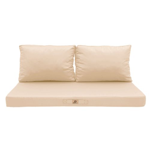 Coussins Pour Salon De Jardin Déhoussable 120x60cm Beige