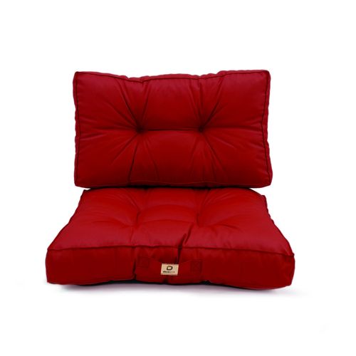 Coussins Pour Salon De Jardin Capitonné 50x50cm Rouge