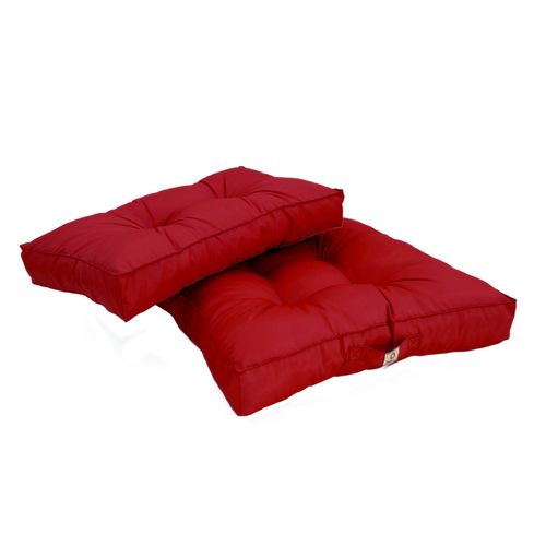 Coussins Pour Salon De Jardin Capitonné 50x50cm Rouge