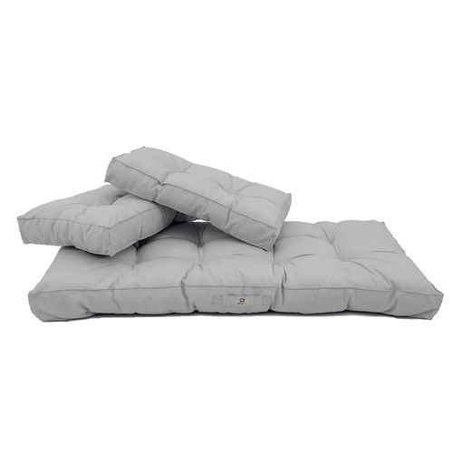 Coussins Pour Salon De Jardin Capitonné 120x60cm Gris Galet