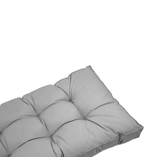 Coussins Pour Salon De Jardin Capitonné 120x60cm Gris Galet