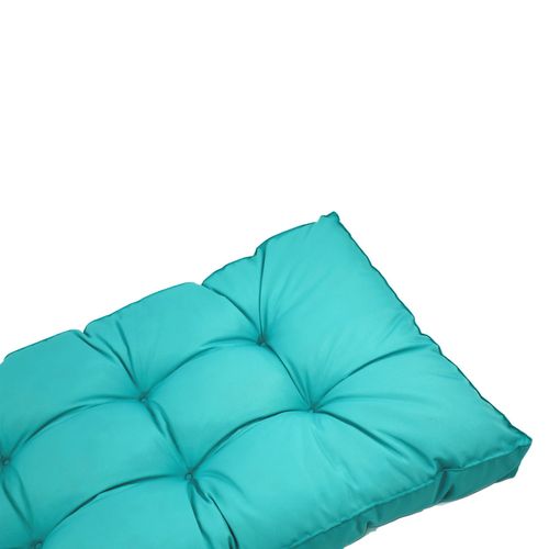 Coussins Pour Salon De Jardin Capitonné 100x50cm Bleu Caraibes