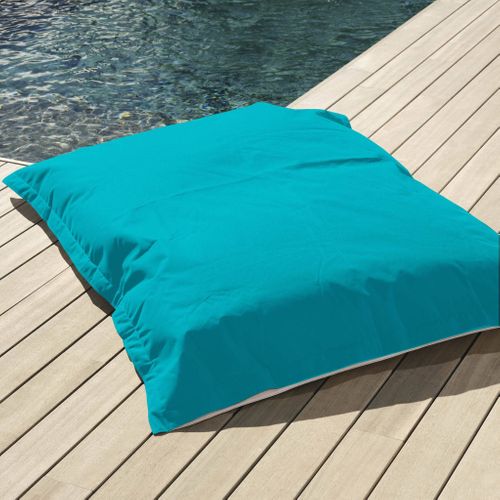 Housse Pour Pouf Géant XXL 180x140cm Flottant Pour Piscine - Bleu Caraïbes