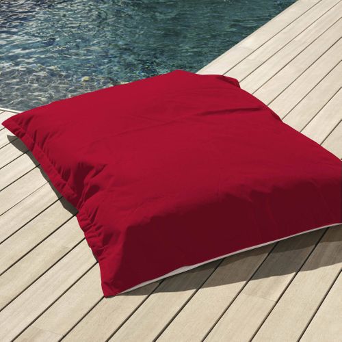 Housse Pour Pouf Géant XXL 180x140cm Flottant Pour Piscine - Rouge Piment