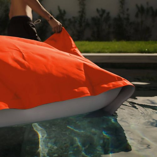 Housse Pour Pouf Géant XXL 180x140cm Flottant Pour Piscine - Orange