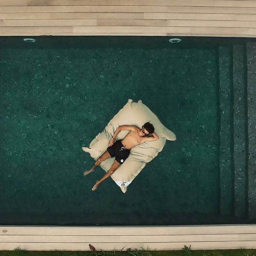 Housse Pour Pouf Géant XXL 180x140cm Flottant Pour Piscine - Beige