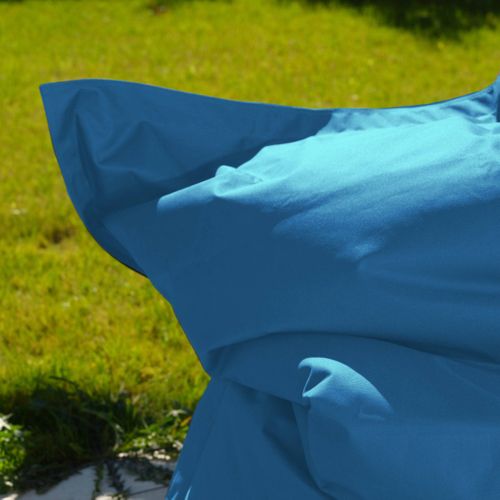 Housse Pour Pouf Géant XXL 180x140cm Intérieur Et Extérieur - Bleu Pétrole