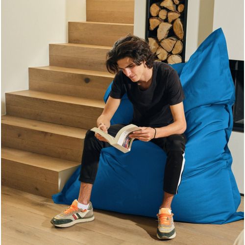 Housse Pour Pouf Géant XXL 180x140cm Intérieur Et Extérieur - Bleu Pétrole