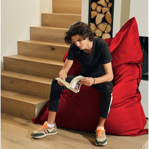 Housse Pour Pouf Géant XXL 180x140cm Intérieur Et Extérieur - Rouge Piment