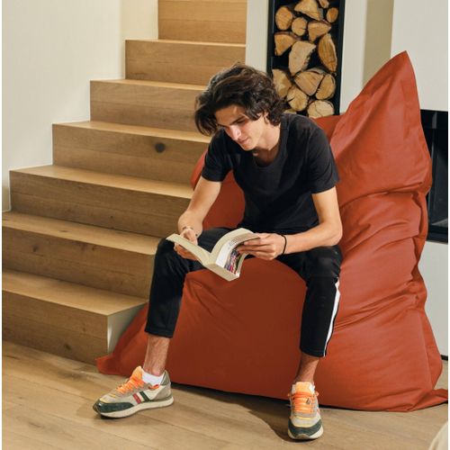 Housse Pour Pouf Géant XXL 180x140cm Intérieur Et Extérieur - Terracotta