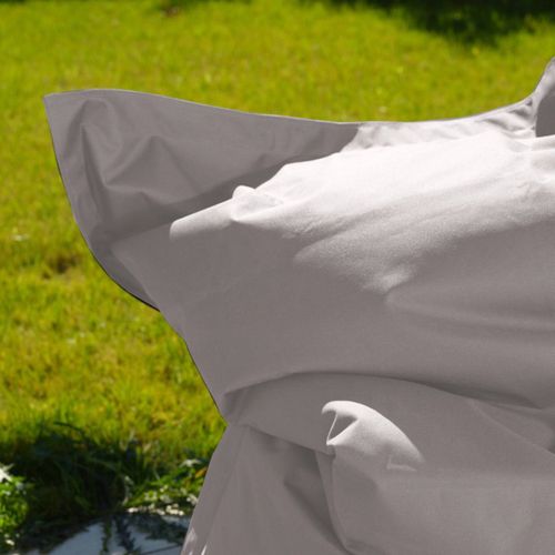Housse Pour Pouf Géant XXL 180x140cm Intérieur Et Extérieur - Gris Galet