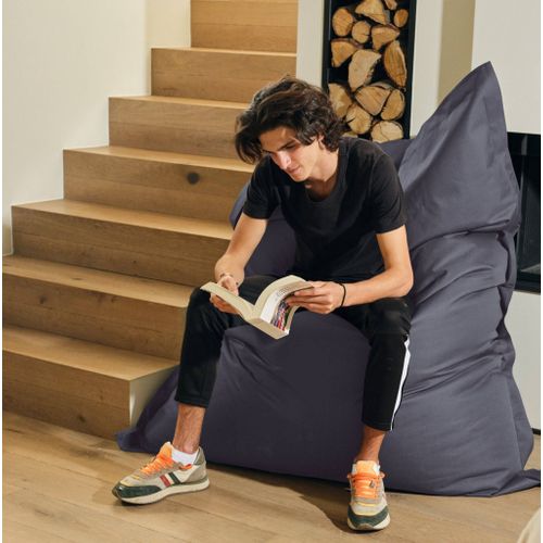 Housse Pour Pouf Géant XXL 180x140cm Intérieur Et Extérieur - Gris Carbone