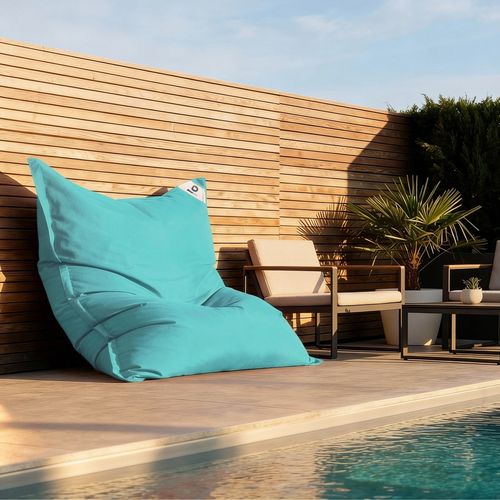 Housse Pour Pouf Géant XXL 180x140cm Intérieur Et Extérieur - Bleu Caraïbes