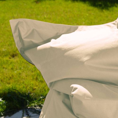 Housse Pour Pouf Géant XXL 180x140cm Intérieur Et Extérieur - Beige