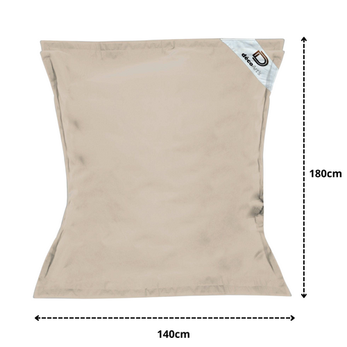 Housse Pour Pouf Géant XXL 180x140cm Intérieur Et Extérieur - Beige