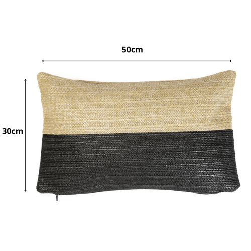 Coussin Effet Raphia - Bi-colore - Rectangle - 30x50cm