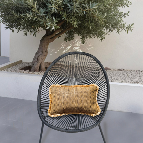 Coussin Effet Raphia - Uni - Rectangle - 30x50cm