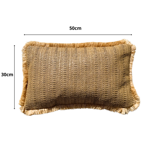 Coussin Effet Raphia - Uni - Rectangle - 30x50cm