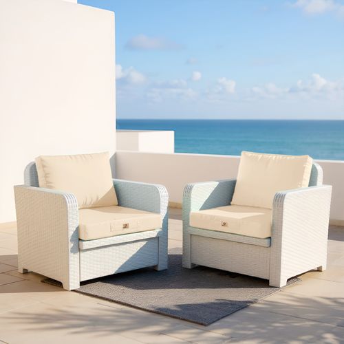 Coussins Pour Salon De Jardin Déhoussable 60x70cm Beige