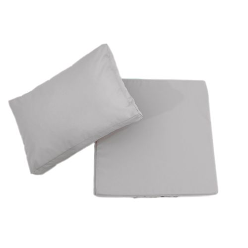 Coussins Pour Salon De Jardin Déhoussable 50x60cm Gris Galet