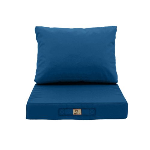 Coussins Pour Salon De Jardin Déhoussable 50x60cm Bleu Pétrole