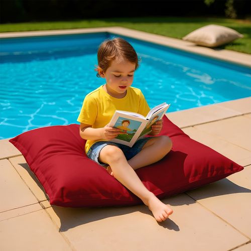 Housse Pour Pouf Géant XL 120x80cm - Rouge Piment