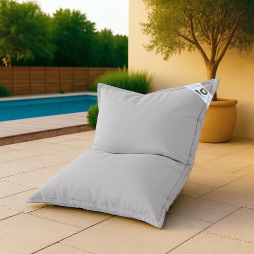 Housse Pour Pouf Géant XL 120x80cm - Gris Galet