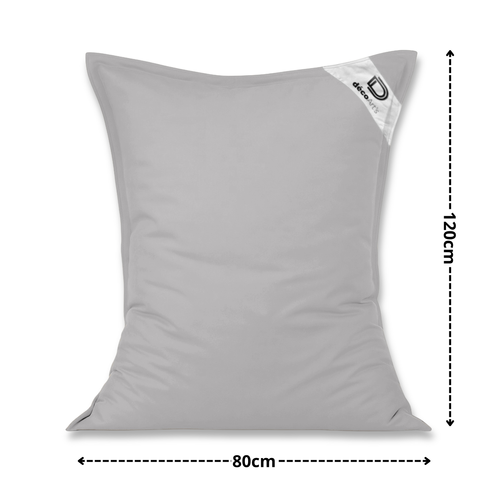Housse Pour Pouf Géant XL 120x80cm - Gris Galet