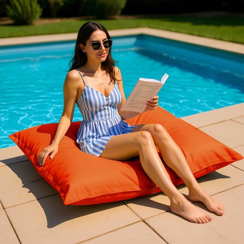 Housse Pour Pouf Géant XL 120x80cm - Orange