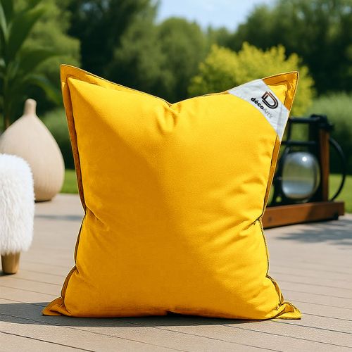 Housse Pour Pouf Géant XL 120x80cm - Jaune Miel