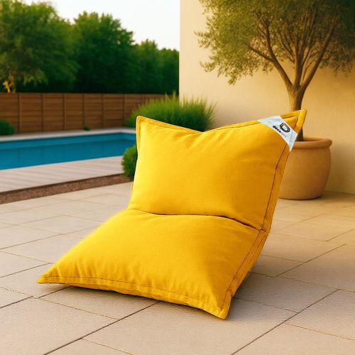 Housse Pour Pouf Géant XL 120x80cm - Jaune Miel
