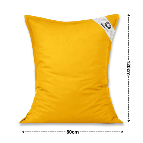 Housse Pour Pouf Géant XL 120x80cm - Jaune Miel