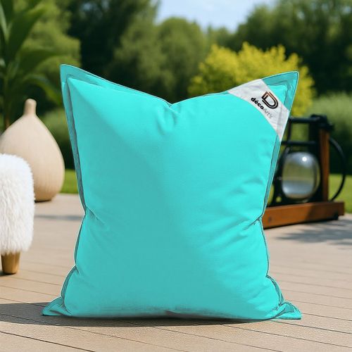 Housse Pour Pouf Géant XL 120x80cm - Bleu Caraïbes