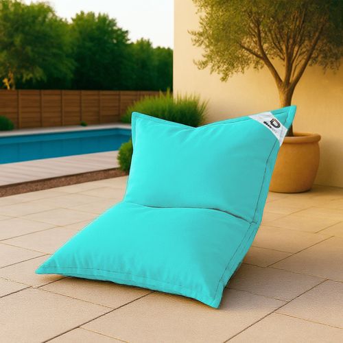 Housse Pour Pouf Géant XL 120x80cm - Bleu Caraïbes