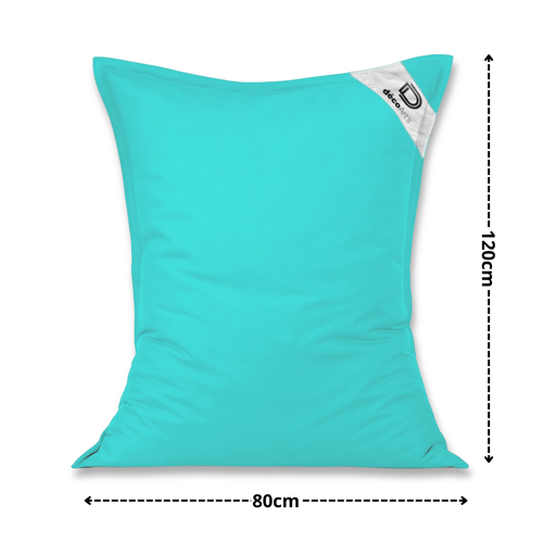 Housse Pour Pouf Géant XL 120x80cm - Bleu Caraïbes