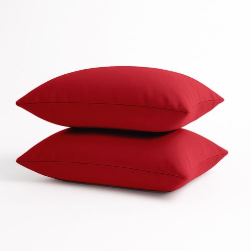 Coussins Extérieur,  Déhoussable, Lot De 2, 60x35cm - Rouge
