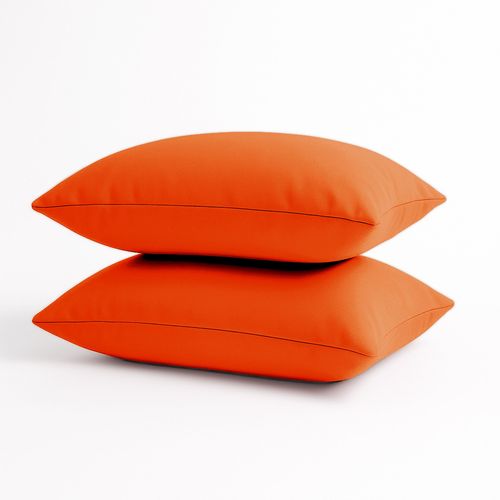 Coussins Extérieur, Déhoussable, Lot De 2, 60x35cm - Orange